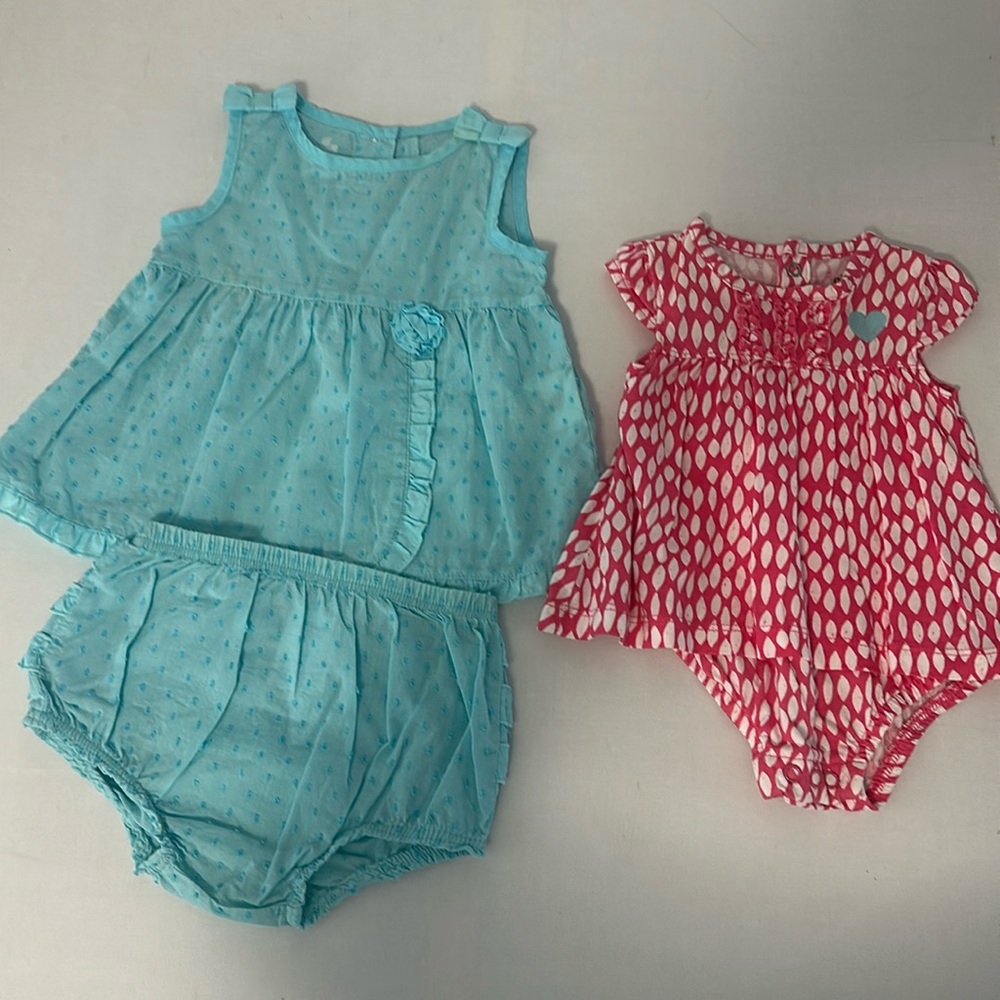 Bundle of 2 set 0-3 months baby girl